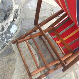 Deckchair convertible into a sun lounger