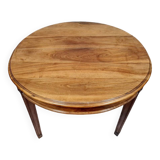 Based on Majorelle's creations: Art Nouveau table with mahogany extensions
