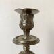 Pair of old silver-plated candlesticks