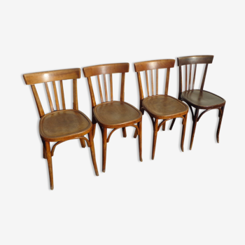 Set de 4 chaises bistrot Mahieu