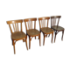 Set de 4 chaises bistrot Mahieu