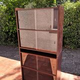 Glass bookcase by D. Rozaffy – 1960