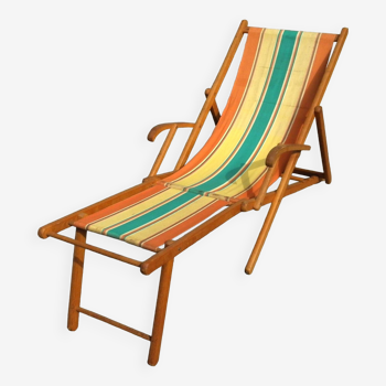 Deckchair chaise-longue 60s