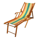 Deckchair chaise-longue 60s