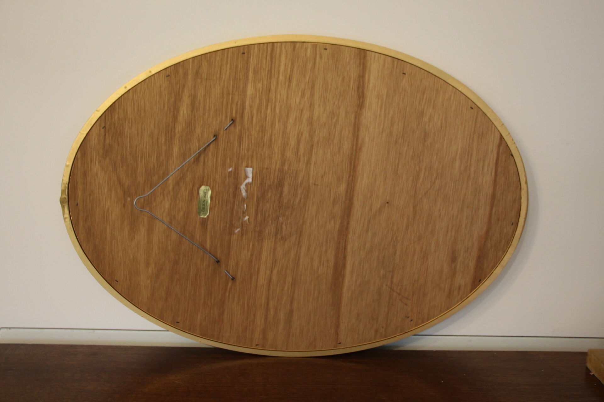 Miroir ovale biseauté 66x46cm