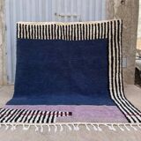 Tapis bles ,violet, zebra ,maroccain en laine 150cmx250cm