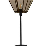 Table lamp with an old art deco type lampshade