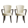 Paire de fauteuils Montbel Euforia 00121 en cuir – Made in Italy