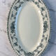 Grand plat ovale en terre de fer 41x27cm