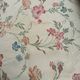 Pouf / Square vintage footstool with floral pattern – 70s Cottage style