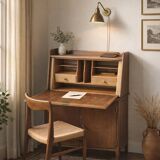 Secretaire Scrittoio a ribalta Vintage Originale Anni '60 Design Mid-Centur