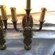 Pair of bronze empire sconces