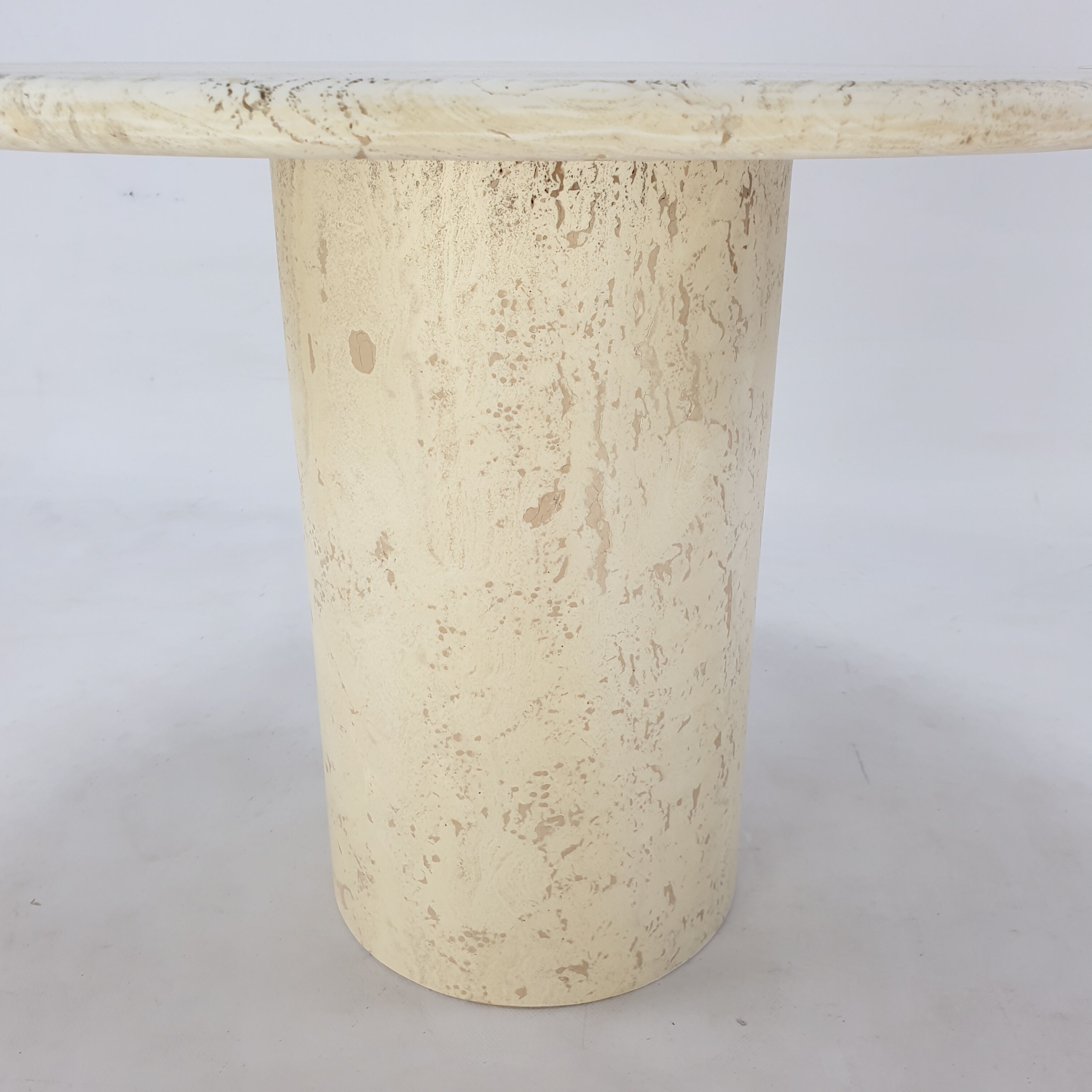 Italian Travertine Coffee Table, 1980s
