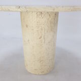 Italian Travertine Coffee Table, 1980s