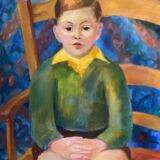 Polish school portrait of Cyan (1912-1981)