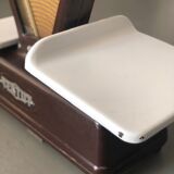 Vintage merchant's scale in bakelite burgundy