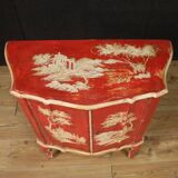 20th century lacquered and painted Venetian sideboard