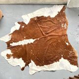 Caramel cowhide carpet