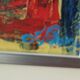 Original vintage abstract oil on canvas