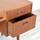 Bureau en teck danois du milieu du siècle, coiffeuse, tiroirs, buffet. Livraison. Vin