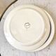 set of 6 flat plates in Terre de Fer Salins Jenny model early 20th century