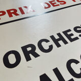 Placard of the price of the tickets of a circus. 1970s