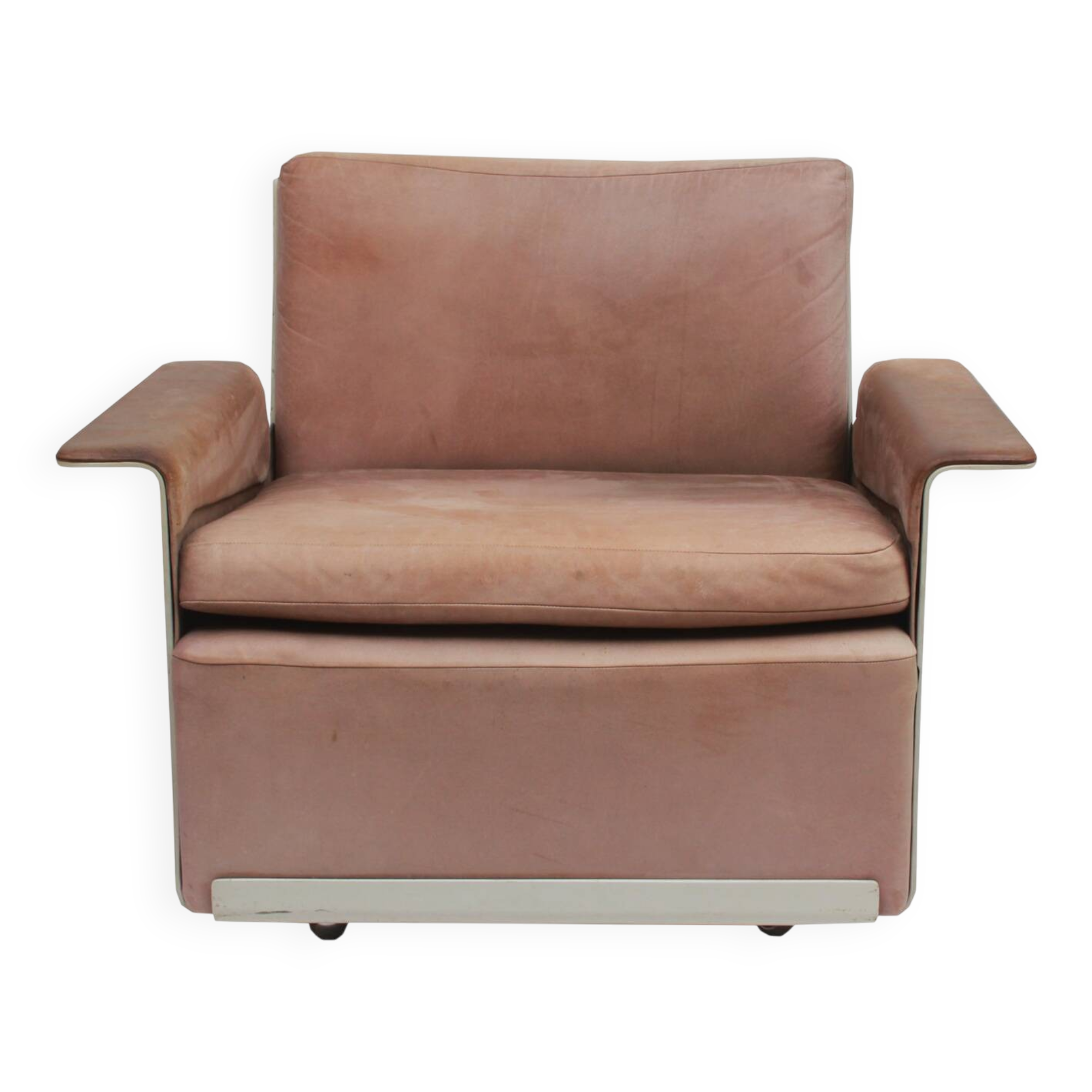 1960s chair leather brown, Dieter Rams