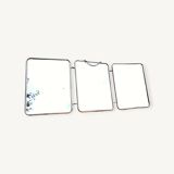 Vintage triptych barber mirror