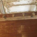 Wall coat rack with 4 hooks in raw wood