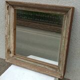 Square wooden mirror