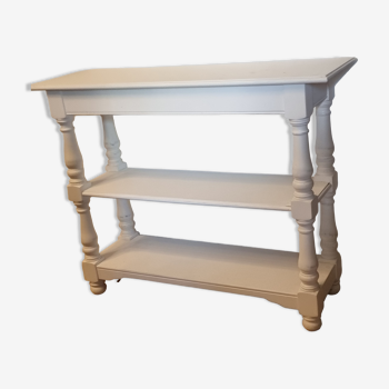 White wooden console Harmonie Interiors