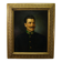 Old oil painting, portrait of a folkloric Austrian man, Vienna 1892.
