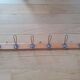 Coat rack 6 hooks school style