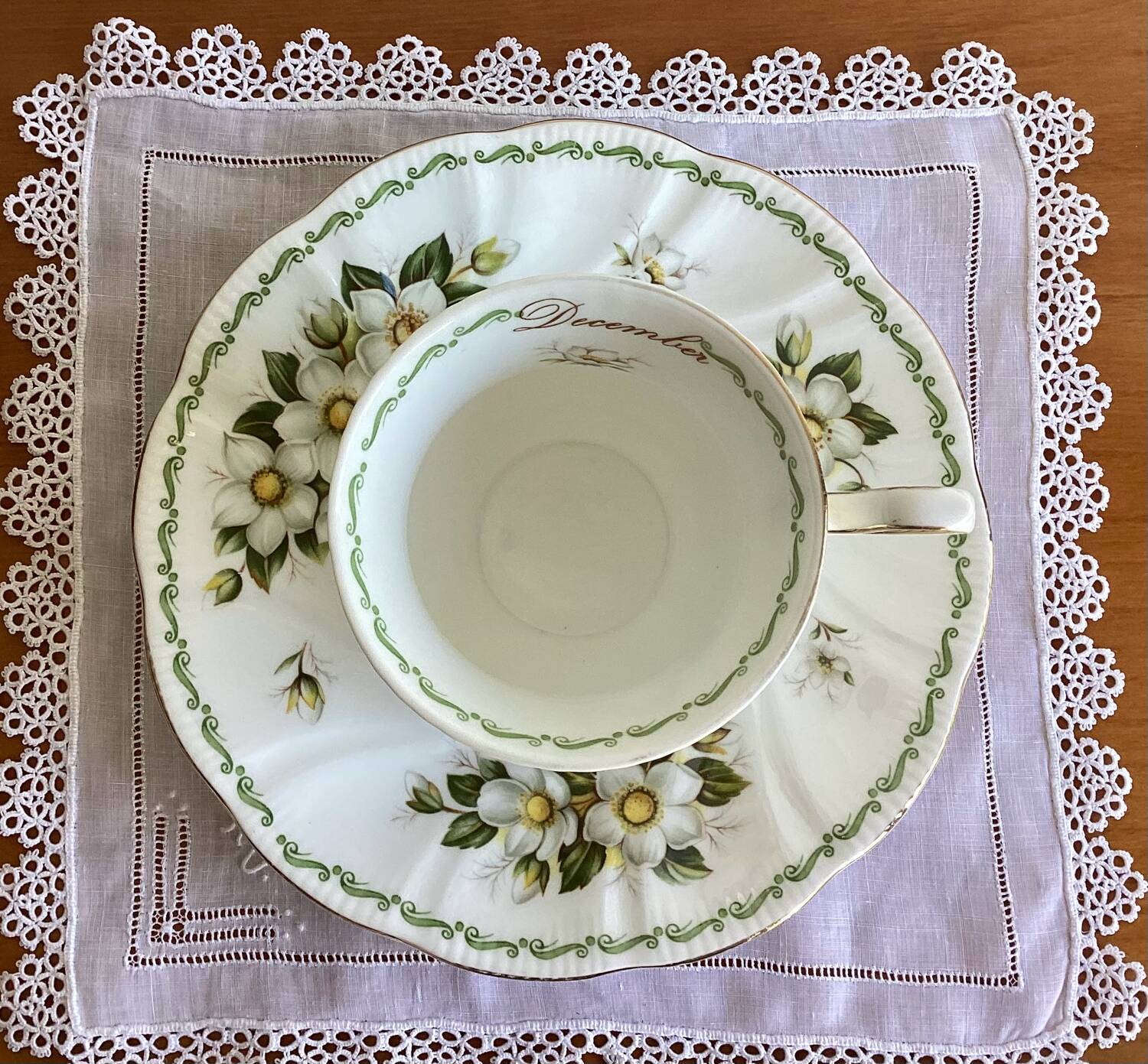 Tasse et sous tasse porcelaine fine anglaise - vintage