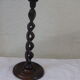Twisted wooden candle