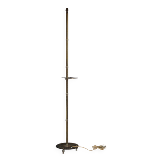 1930s brass floor lamp, reading lamp.