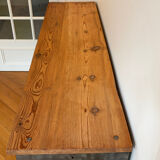 Storage furniture in steel and wood