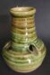 Monastic sandstone candle holder or tealight holder from Fontgombault Abbey, 20th century