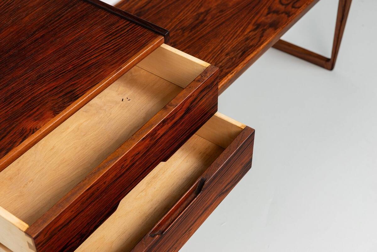Kai Kristiansen bench and mirror rosewood Aksel Kjersgaard Denmark 1960