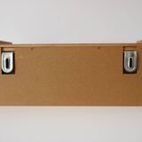 Scandinavian teak bedside table or wall console 1960