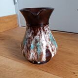 Flamed ceramic pitcher