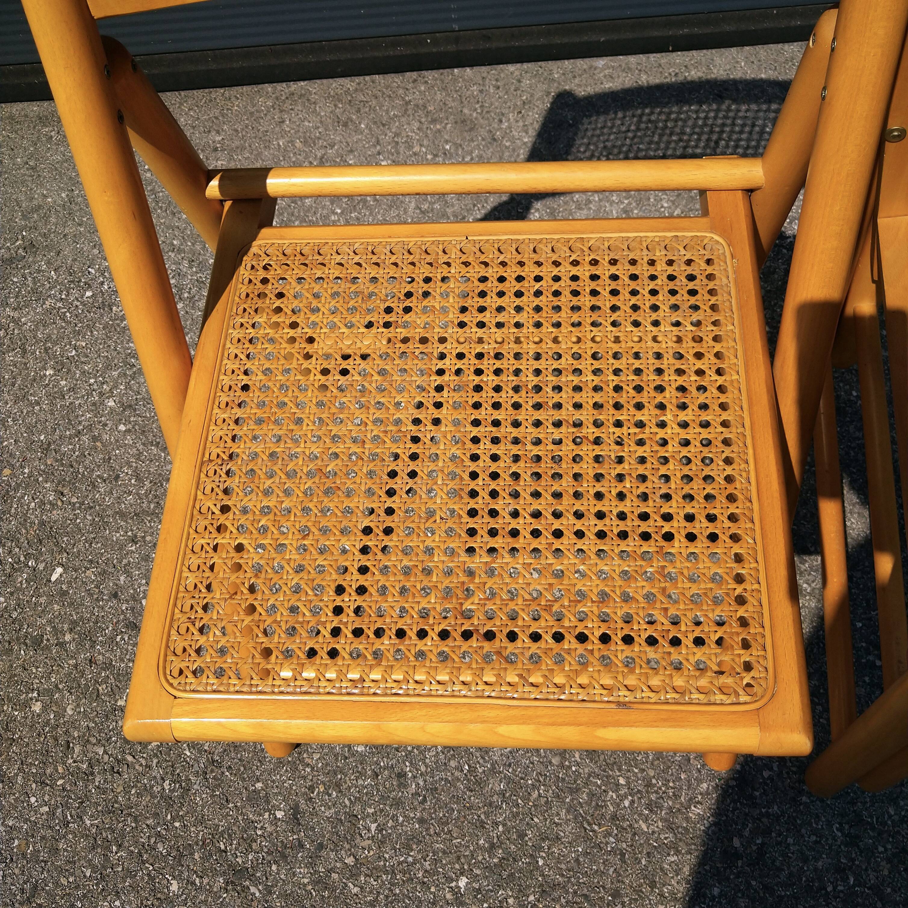 Pair of folding chairs cannes