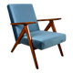 Fauteuil B-310 VAR en velours bleu mer - 2 pièces disponibles