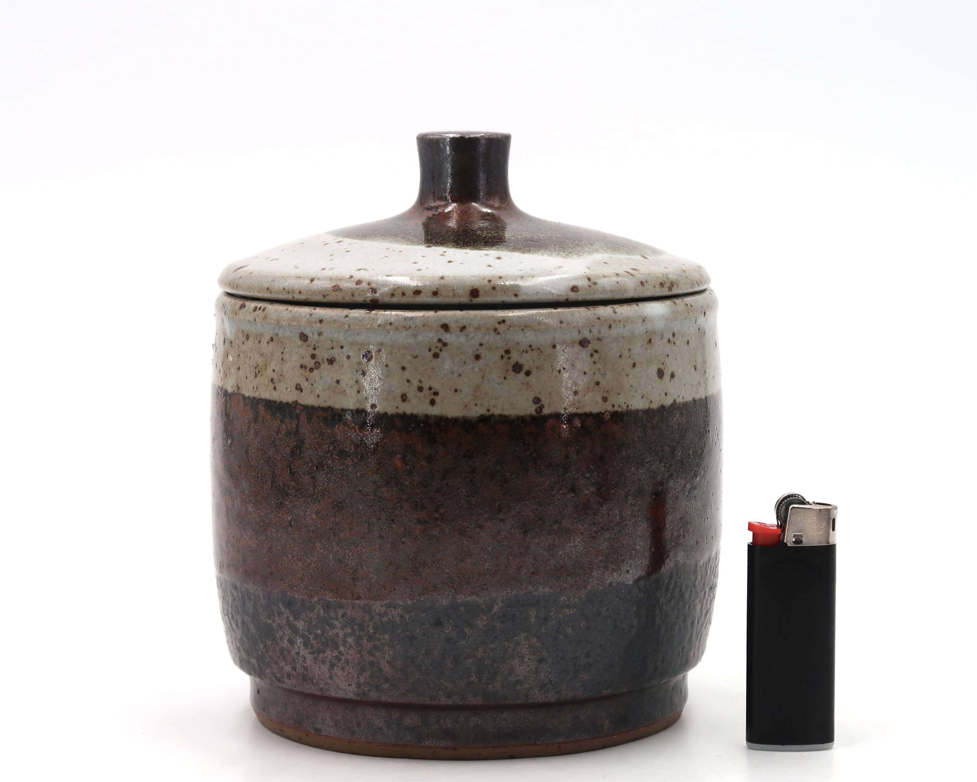 Ceramic tobacco jar by Uwe Krause, 1970s