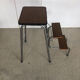 Tabouret marche-pieds, escabeau en formica vintage année 70