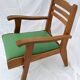 1950s wood and skai armchair