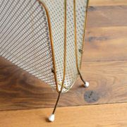Door magazines perforated metal and vintage brass 50s / 60s