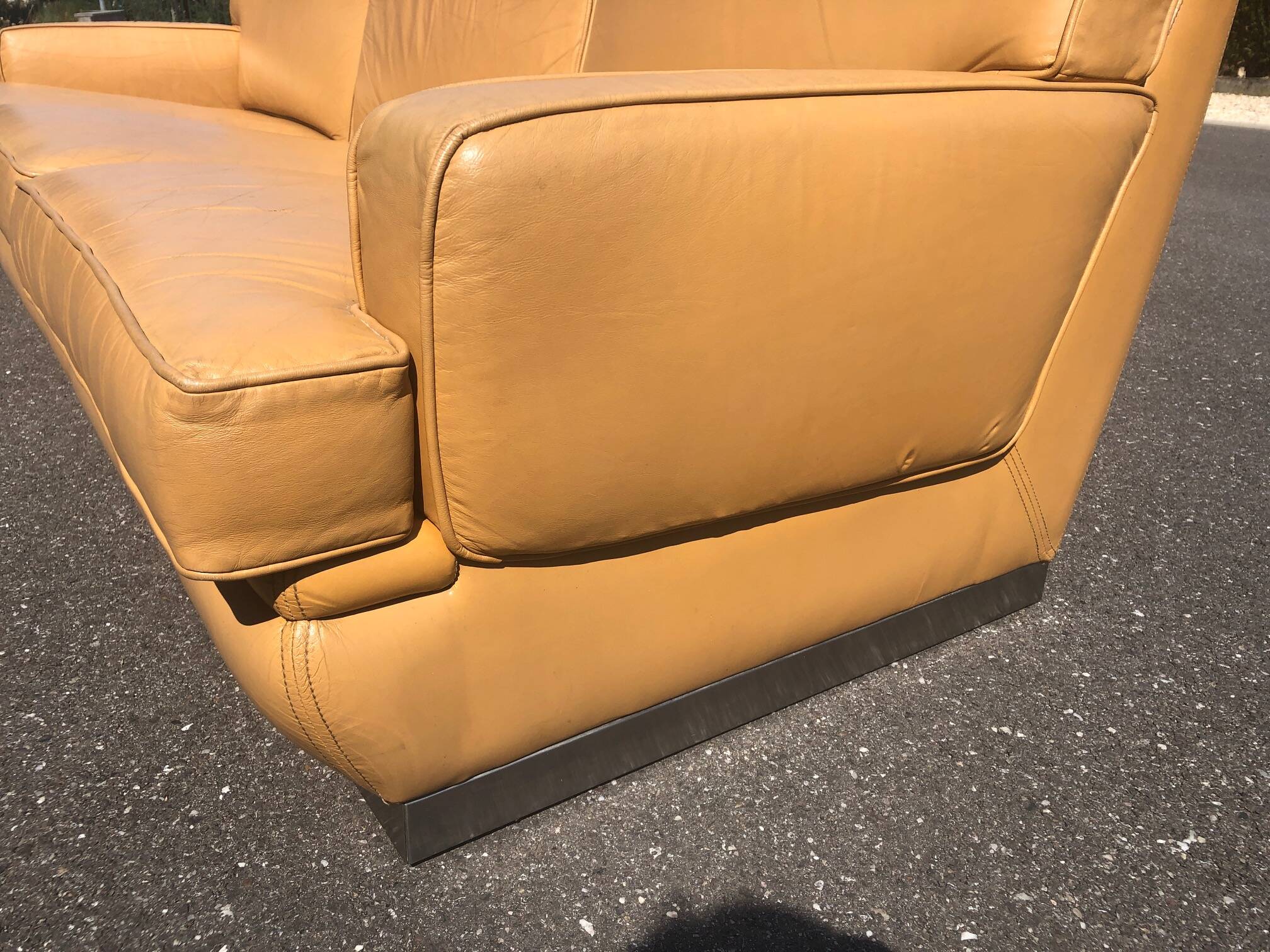 Roche Bobois leather sofa 1970