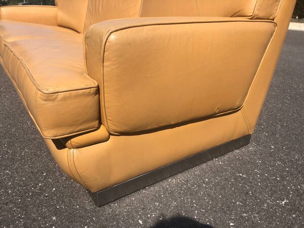 canapé en cuir Roche Bobois 1970