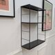 Vintage black metal shelf